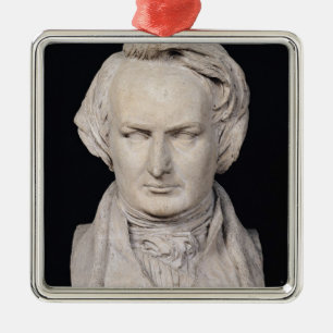Bust of Victor Hugo aged 35, 1837 Metal Tree Decoration