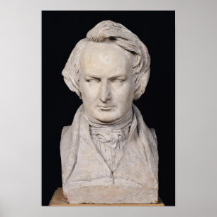 Bust of Victor Hugo aged 35, 1837 Poster