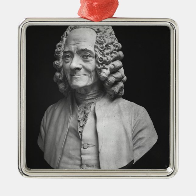 Bust of Voltaire Metal Tree Decoration (Front)