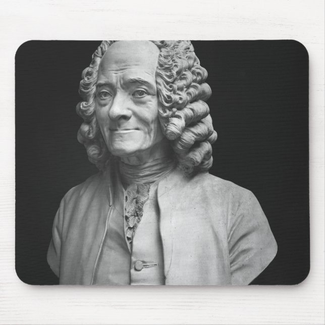 Bust of Voltaire Mouse Mat (Front)