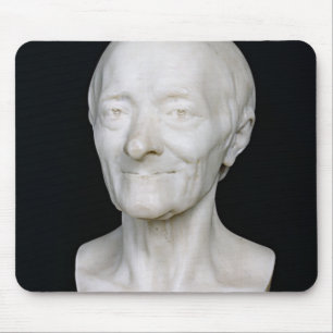 Bust of Voltaire  without his wig, 1778 Mouse Mat