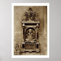Bust of William Shakespeare (1564-1616) and inscri