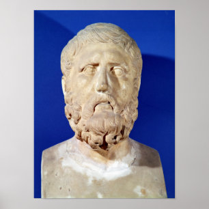 Bust of Zeno of Citium Poster