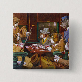 Busted! ("His Station and Four Aces") 15 Cm Square Badge