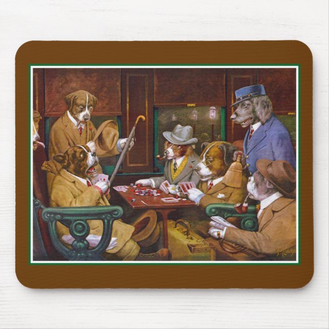 Busted! ("His Station and Four Aces") Mouse Mat (Front)