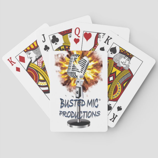 Busted Mic Playing Cards (Back)