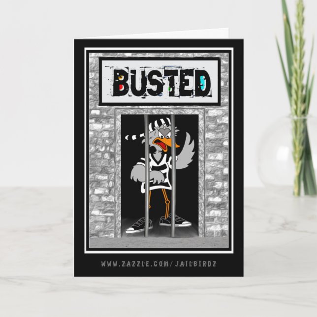 Busted: "Thinking of you...obviously." Card (Front)