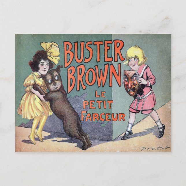 Buster Brown Postcard (Front)