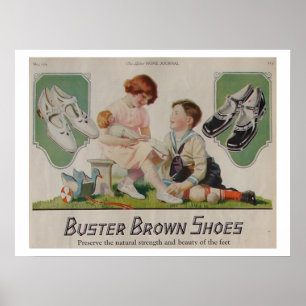 Buster Brown Shoes Poster