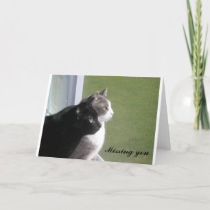 Buster & Gabe - Missing You (customisable) Card