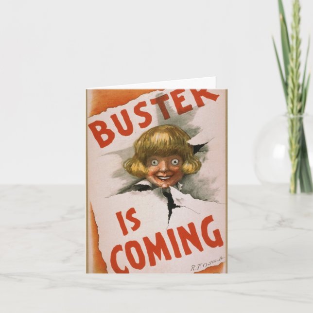 Buster the Prankster is inbound! Birthday Card (Front)
