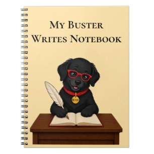 Buster Writes – Spiral Notebook for Writers