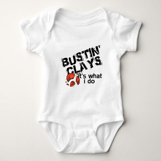 Bustin Clays Baby Bodysuit (Front)