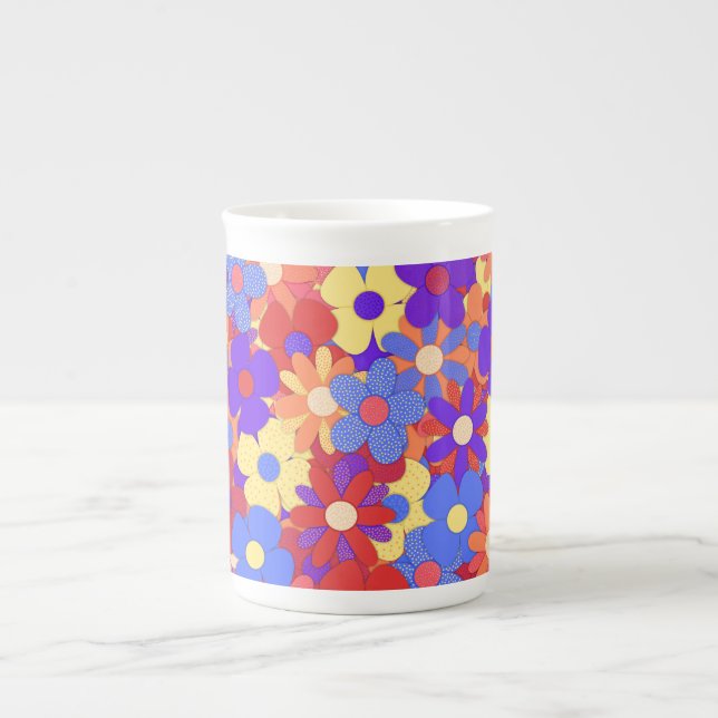 Bustling Bouquet Bone China Mug (Front)