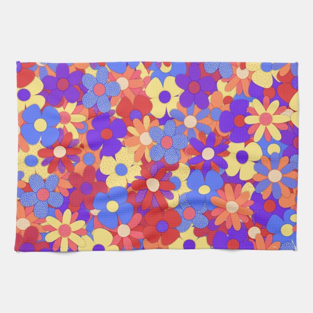 Bustling Bouquet Kitchen Towel (Horizontal)
