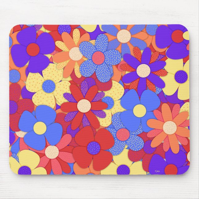 Bustling Bouquet Mouse Mat (Front)