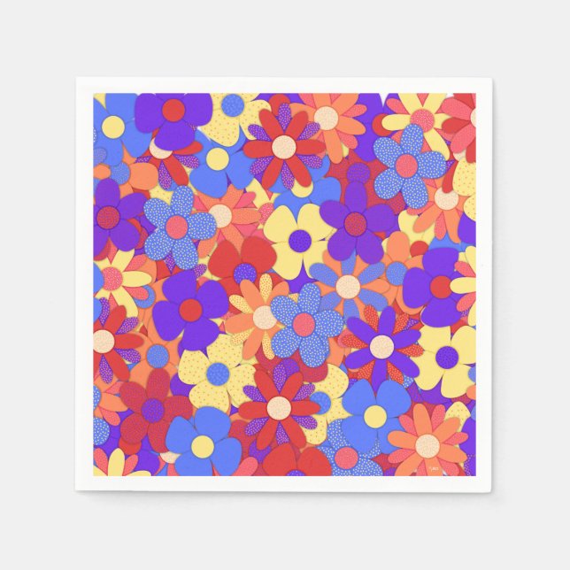 Bustling Bouquet Napkins (Front)