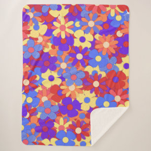 Bustling Bouquet Sherpa Blanket