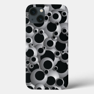 Bustling Bubbles Black iPhone 13 Case