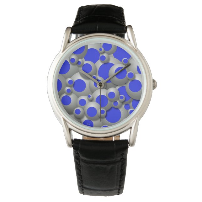 Bustling Bubbles Royal Blue Watch (Front)