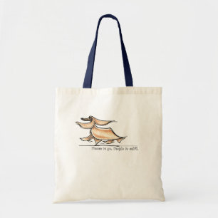 Busy Afghan Hound Tote Bag