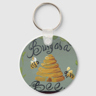 Busy As A Bee Key Ring