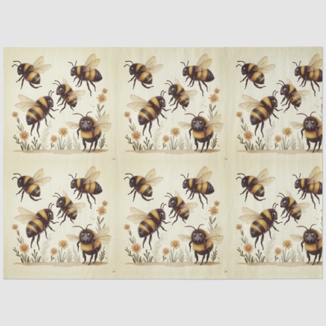 Busy as a Bee Tissue Paper (Front)
