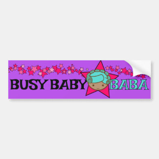 BUSY BABY BABA bumper sticker