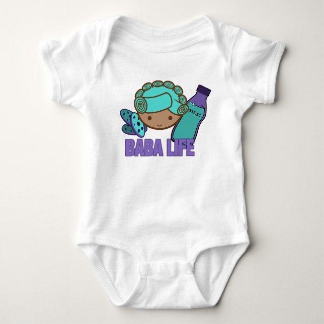 Busy Baby Baba infant creeper "Baba Life" (Front)