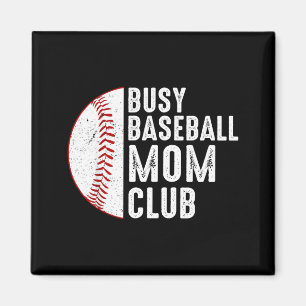 Busy Baseball Mum Club for Women Softball Mama Magnet