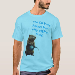 Busy Beaver funny anthropomorphic T-Shirt