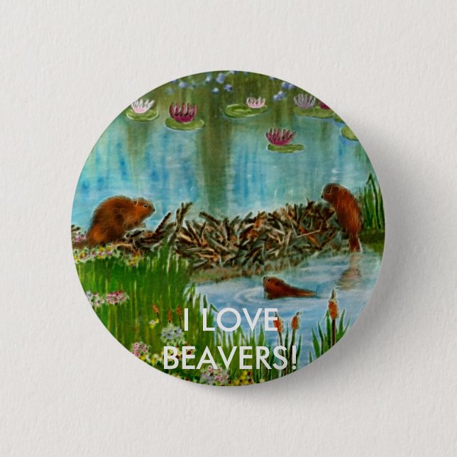BUSY BEAVER KIDS Gift Items 6 Cm Round Badge (Front)