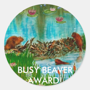 BUSY BEAVER KIDS Gift Items Classic Round Sticker