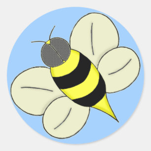 Busy bee classic round sticker