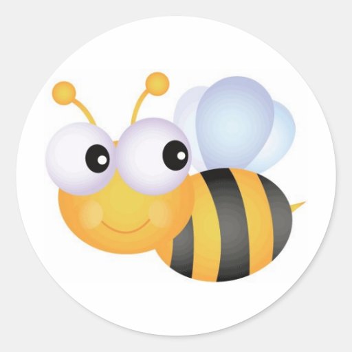 Image of Busy Bee Classic Round Sticker
