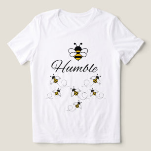 BUSY BEE HUMBLE Women's Black yellow Tri-Blend Shirt