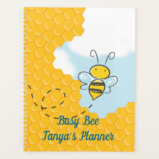 Busy Bee Personalised Planner (Front)