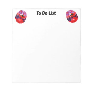 Busy Bee Pink Purple Flower To Do Notepad