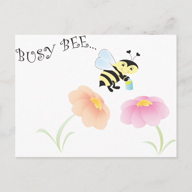 Busy Bee Postcard (Front)