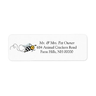 Busy Bee Theme Return Address Labels Stickers
