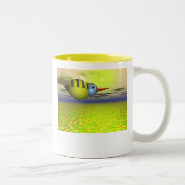 Busy Bee Two-Tone Coffee Mug (Right)