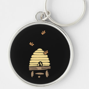 Busy Beehive Key Chain