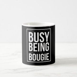 Busy being bougie- black coffee mug