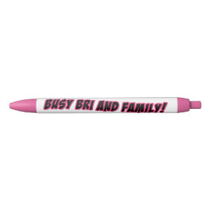 Busy Bri and Family Logo Pen