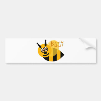 Busy Bumble Bee Cute Bumper Sticker