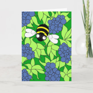 Busy Busy Bee Collection - Blueberry Delight Card