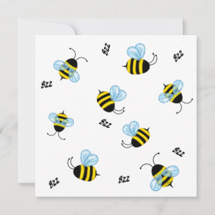 Busy Buzzing Bumble Bees Personalised Card