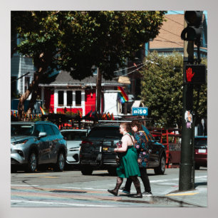 Busy Crossing Poster