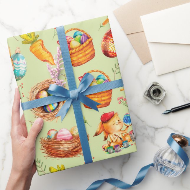 Busy Easter Bunny Wrapping Paper (Gifting)