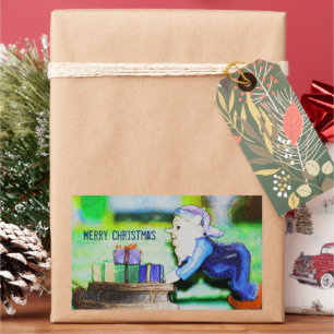 Busy Elf by Shirley Taylor Rectangular Sticker